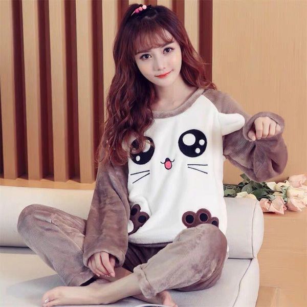 bell sleepwears pajama sets flannel womens long sleeved pant suit cartoon animal o neck warm coral velvet female winter fashion, Black;red
bell sleepwears pajama sets flannel womens long sleeved pant suit cartoon animal o neck warm coral velvet female winter fashion, Black;red