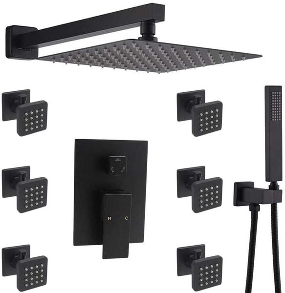 bathroom shower set with high pressure12"rain head and hand-held combo set, pressure balance valve trim diverter sets
bathroom shower set with high pressure12"rain head and hand-held combo set, pressure balance valve trim diverter sets