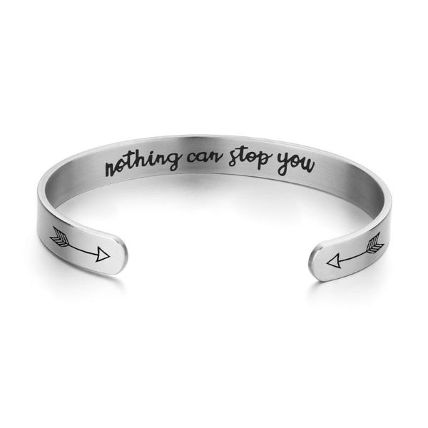 bangle inspirational gift bracelets nothing can syou for women girls men motivational birthday friendship jewelry diy wholesale, Black
bangle inspirational gift bracelets nothing can syou for women girls men motivational birthday friendship jewelry diy wholesale, Black