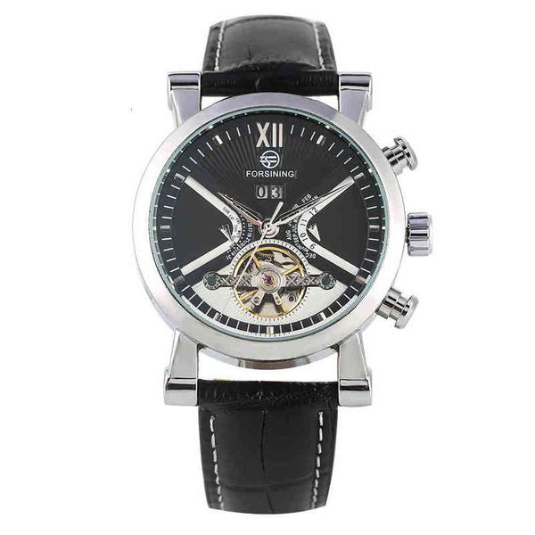 watches men mechanical business automatic-self-winding rvs skeleton calendar display practical leather strap, Slivery;brown
watches men mechanical business automatic-self-winding rvs skeleton calendar display practical leather strap, Slivery;brown