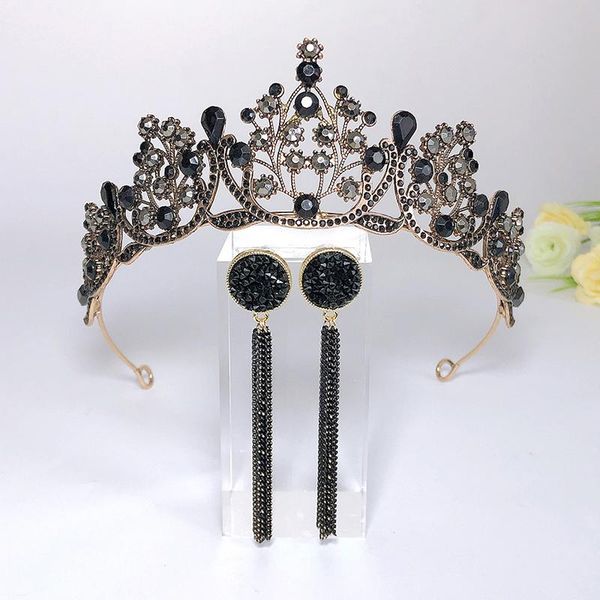 hair clips & barrettes bridal black crown headwear wedding birthday headdress rhinestones retro luxury accessories for women girls, Golden;silver
hair clips & barrettes bridal black crown headwear wedding birthday headdress rhinestones retro luxury accessories for women girls, Golden;silver