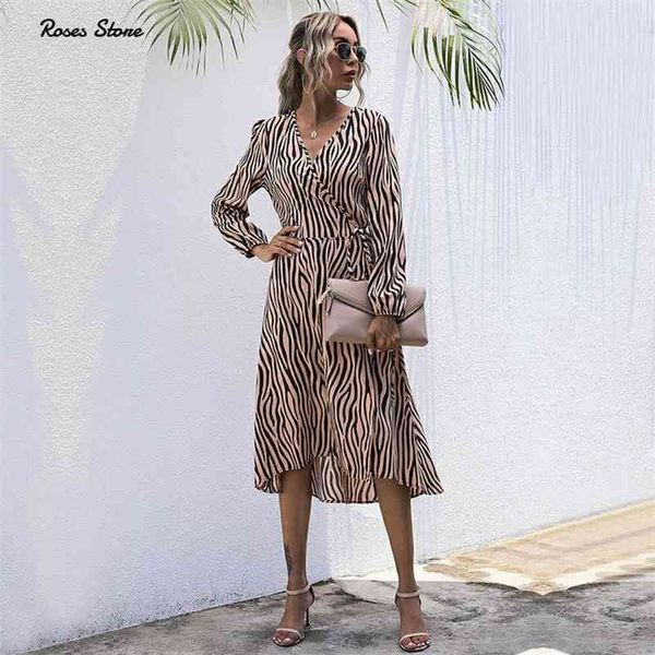 arrival fashion women dresses long sleeve wrap fall clothes office elegant midi frocks for ladies spring zebra stripes 210630, Black;gray
arrival fashion women dresses long sleeve wrap fall clothes office elegant midi frocks for ladies spring zebra stripes 210630, Black;gray