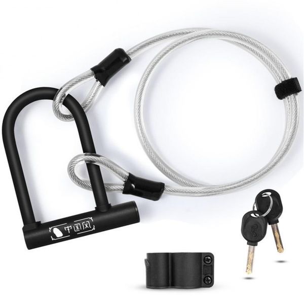 bike locks bicycle anti-theft lock with cable mtb u-shaped set high-strength anti-hydraulic shears mountain riding equipment
bike locks bicycle anti-theft lock with cable mtb u-shaped set high-strength anti-hydraulic shears mountain riding equipment