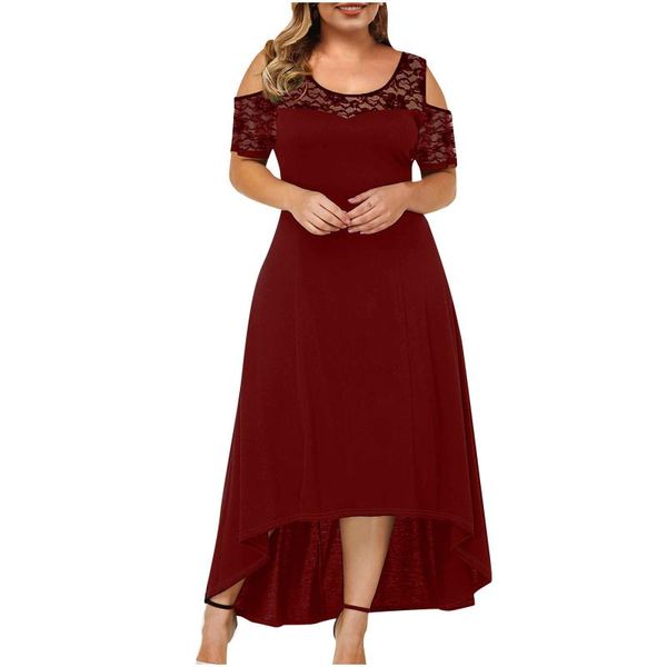 casual dresses summer plus size dress women o-neck strapless short sleeve female lace splicing irregular printing vestidos, Black;gray
casual dresses summer plus size dress women o-neck strapless short sleeve female lace splicing irregular printing vestidos, Black;gray