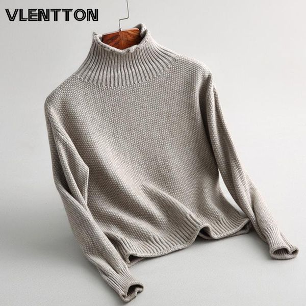 autumn winter thick warm women knitted turtleneck sweaters and pullovers solid casual loose jumper female women's, White;black
autumn winter thick warm women knitted turtleneck sweaters and pullovers solid casual loose jumper female women's, White;black