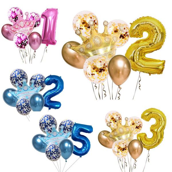 party decoration 7pcs golden crown sequin set blue pink birthday aluminum foil balloon 32 inch age number one year old cel
party decoration 7pcs golden crown sequin set blue pink birthday aluminum foil balloon 32 inch age number one year old cel