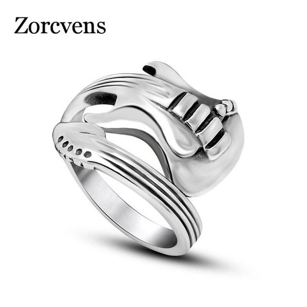 cluster rings zorcvens fashion jewelry stainless steel mens ring titanium engraved guitar punk rock classic for men, Golden;silver
cluster rings zorcvens fashion jewelry stainless steel mens ring titanium engraved guitar punk rock classic for men, Golden;silver