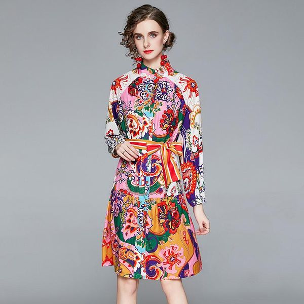 casual dresses 2021 spring fashion designer runway dress holiday lace up vintage print robe femme vestidos long sleeve woman clothes, Black;gray
casual dresses 2021 spring fashion designer runway dress holiday lace up vintage print robe femme vestidos long sleeve woman clothes, Black;gray
