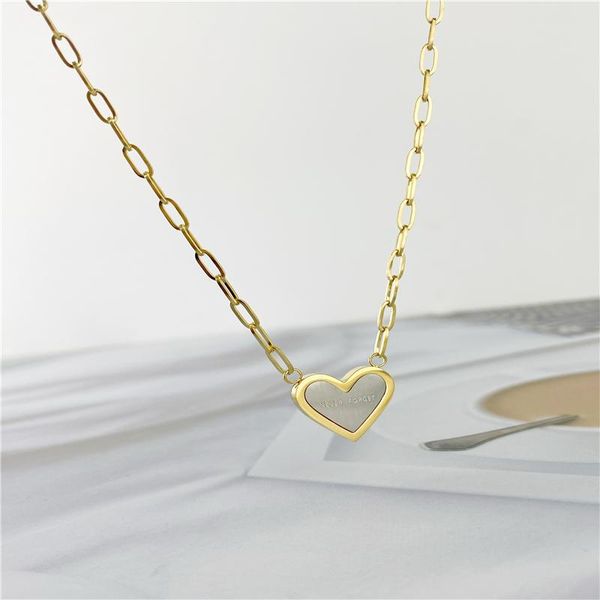 chains golden fog gold surface texture love heart peach necklace geometry european simple wind lock bone chain quality titaniu, Silver
chains golden fog gold surface texture love heart peach necklace geometry european simple wind lock bone chain quality titaniu, Silver