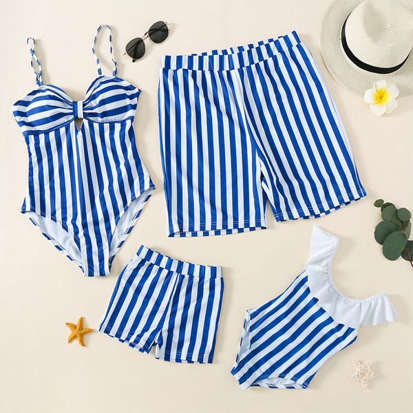men's swimwear size striped strap ruffle one piece beach pants parent child swimsuit
men's swimwear size striped strap ruffle one piece beach pants parent child swimsuit
