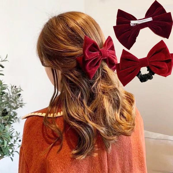 hair accessories elegant velvet bowknot tie clips for ladies bow hairpins barrette scruncheis ponytail holder women
hair accessories elegant velvet bowknot tie clips for ladies bow hairpins barrette scruncheis ponytail holder women