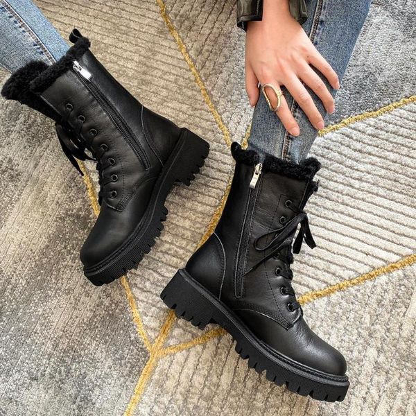 boots ribetrini cow leather female shoes lace zipper square heel platfrom ankle women designer1, Black
boots ribetrini cow leather female shoes lace zipper square heel platfrom ankle women designer1, Black