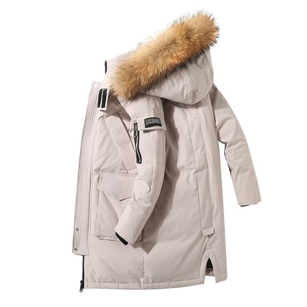 men winter white duck down jacket coat men autumn long warm thick hood parkas outwear outfits classic windproof pocket men 211023, Black
men winter white duck down jacket coat men autumn long warm thick hood parkas outwear outfits classic windproof pocket men 211023, Black