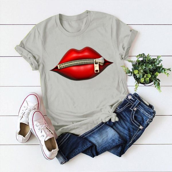 women's t-shirt woman printing plus size t shirt harajuku tshirt fashion red lip short sleeve tee, White
women's t-shirt woman printing plus size t shirt harajuku tshirt fashion red lip short sleeve tee, White
