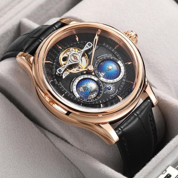 wristwatches fashion rotate 3d earth mechanical watch for mens flywheel device automatic self-wind reloj de hombre seakoss 46mm, Slivery;brown
wristwatches fashion rotate 3d earth mechanical watch for mens flywheel device automatic self-wind reloj de hombre seakoss 46mm, Slivery;brown