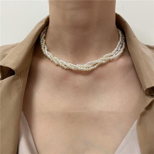 chokers 2021 korean retro imitation pearl necklace small beaded multi-layered for women fashion party clavicle chain jewelry, Golden;silver
chokers 2021 korean retro imitation pearl necklace small beaded multi-layered for women fashion party clavicle chain jewelry, Golden;silver