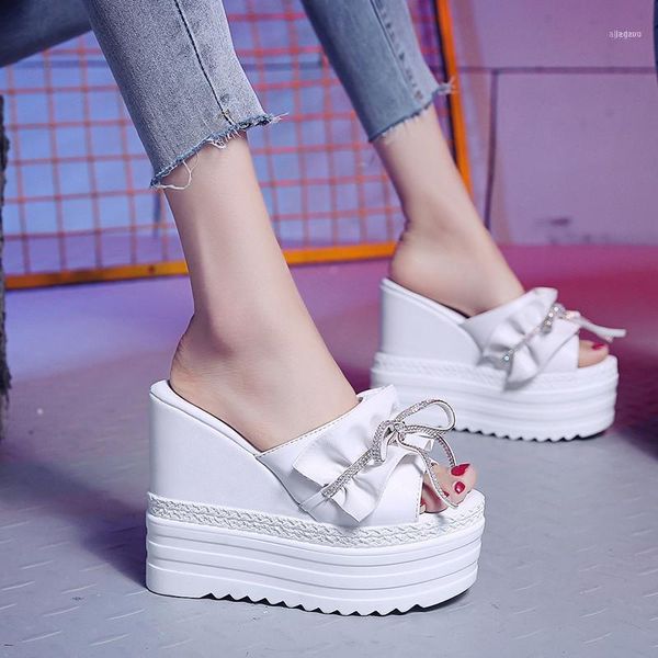 slippers 2021 summer women shoes wedge solid super high heel 11 cm platform slippers11, Black
slippers 2021 summer women shoes wedge solid super high heel 11 cm platform slippers11, Black