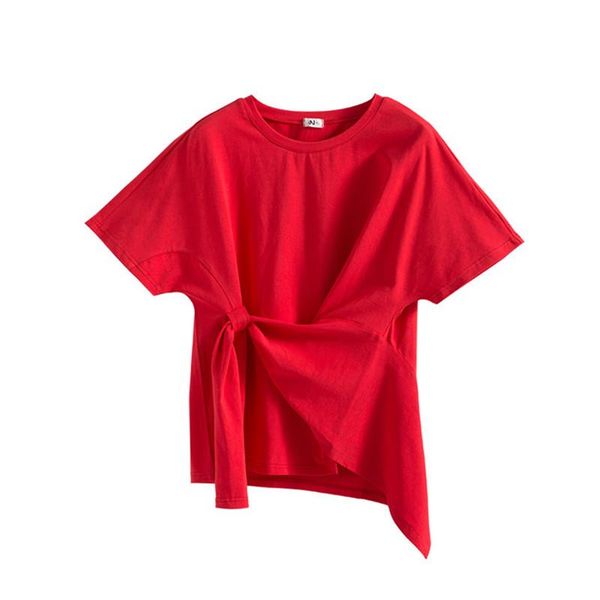 women's t-shirt summer 2021 korean women red shirt casual solid o-neck short sleeves white cotton woman tshirts 
women's t-shirt summer 2021 korean women red shirt casual solid o-neck short sleeves white cotton woman tshirts
