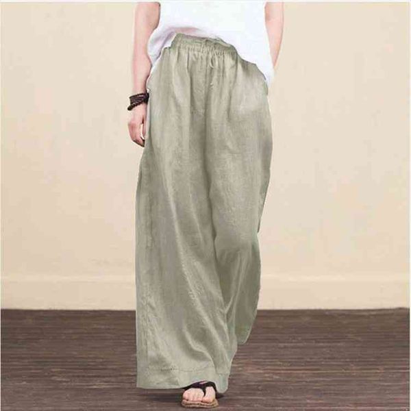 spring summer solid cotton womens pants linen wide leg casual high waist palazzo pocket trouser long pantalon plus size 5xl, Black;white 
spring summer solid cotton womens pants linen wide leg casual high waist palazzo pocket trouser long pantalon plus size 5xl, Black;white