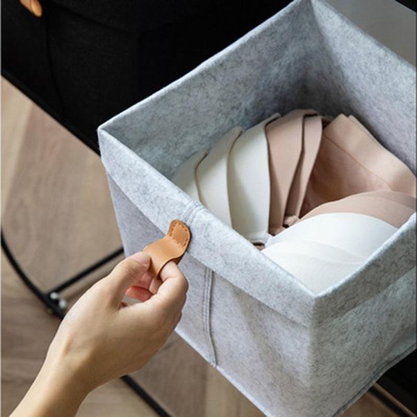storage baskets felt bathroom organizer home decor closet clothes underwear socks sundries basket 23*26cm
storage baskets felt bathroom organizer home decor closet clothes underwear socks sundries basket 23*26cm
