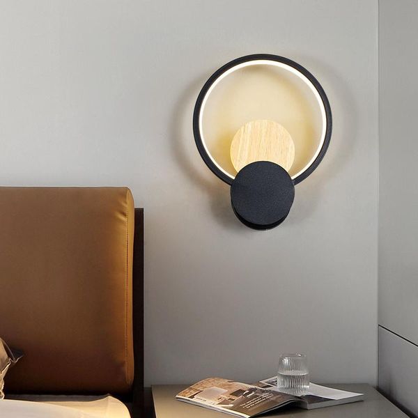 wall lamp nordic modern minimalist bedroom wooden aluminum creative personality round led for bedside living room background
wall lamp nordic modern minimalist bedroom wooden aluminum creative personality round led for bedside living room background