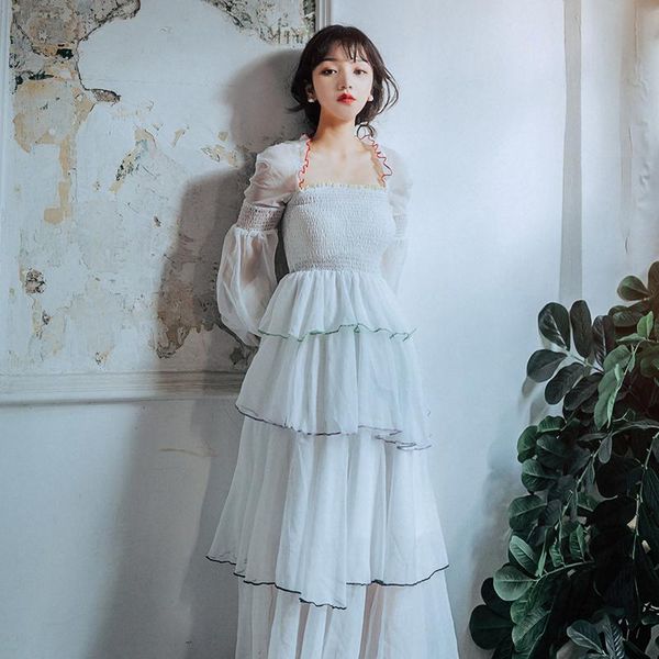 casual dresses 2021 fashion women's autumn white long chiffon dress vestido female, Black;gray
casual dresses 2021 fashion women's autumn white long chiffon dress vestido female, Black;gray