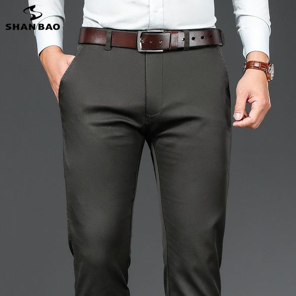 men's pants shan bao 2021 autumn and winter brand fitted straight stretch casual classic style business youth cotton trousers, Black
men's pants shan bao 2021 autumn and winter brand fitted straight stretch casual classic style business youth cotton trousers, Black