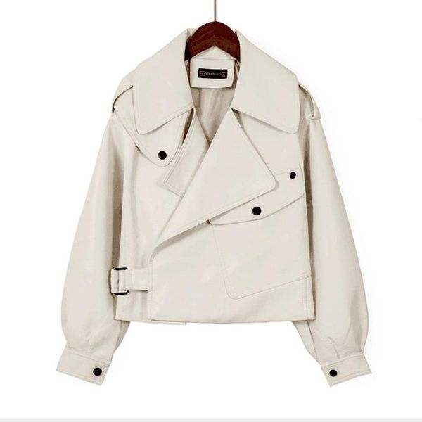 women's leather & faux 100% real coat sheepskin women clothing 2021 red white spring winter jacket, Black
women's leather & faux 100% real coat sheepskin women clothing 2021 red white spring winter jacket, Black
