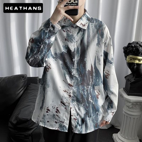 men flower shirts mens vintage tie-dye splash ink printing long sleeves shirt male oversize autumn casual jacket men's, White;black
men flower shirts mens vintage tie-dye splash ink printing long sleeves shirt male oversize autumn casual jacket men's, White;black