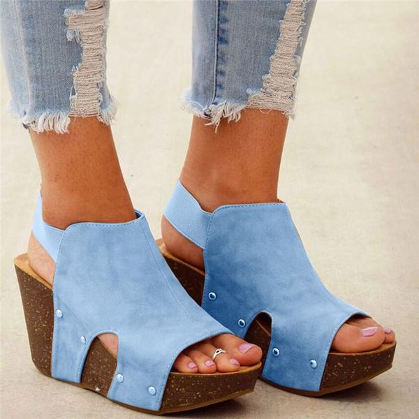 women summer wedge sandals 2021 peep toe elastic band platform roman casual high heel sandalias mujer #40, Black
women summer wedge sandals 2021 peep toe elastic band platform roman casual high heel sandalias mujer #40, Black