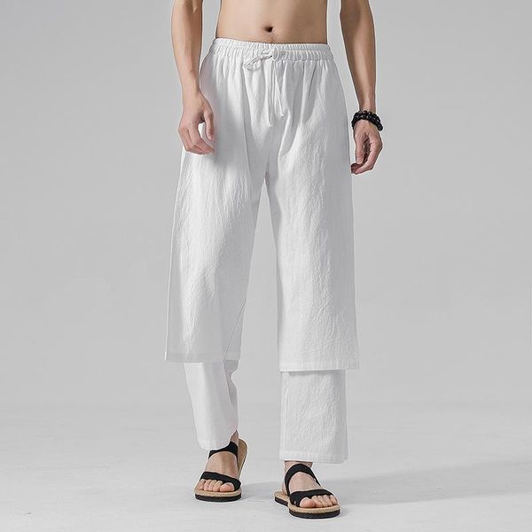 japanese streetwear men's joggers pants harajuku cotton linens loose straight chinese style casual trouser clothing, Black
japanese streetwear men's joggers pants harajuku cotton linens loose straight chinese style casual trouser clothing, Black