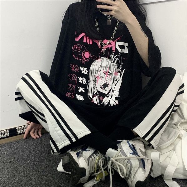 vintage anime cartoon t shirt women clothes gothic tshirt streetwear print loose 2021 korean summer black t-shirt, White
vintage anime cartoon t shirt women clothes gothic tshirt streetwear print loose 2021 korean summer black t-shirt, White