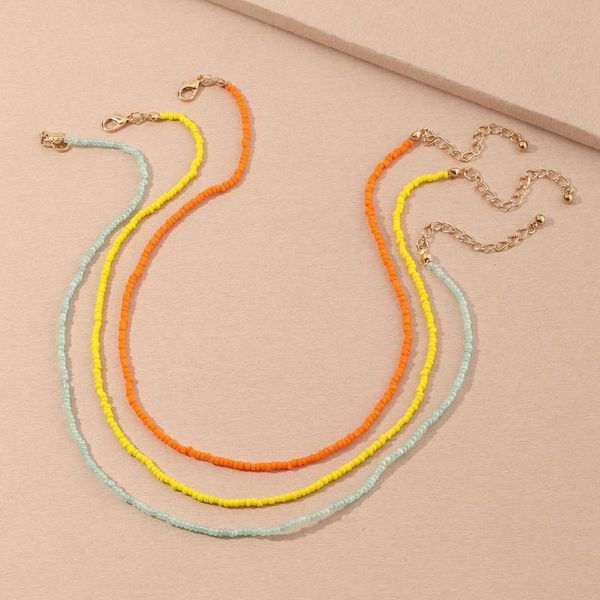 chains rice bead necklaces small fresh and sweet beach color beads necklace simple bohemian beaded, Silver
chains rice bead necklaces small fresh and sweet beach color beads necklace simple bohemian beaded, Silver
