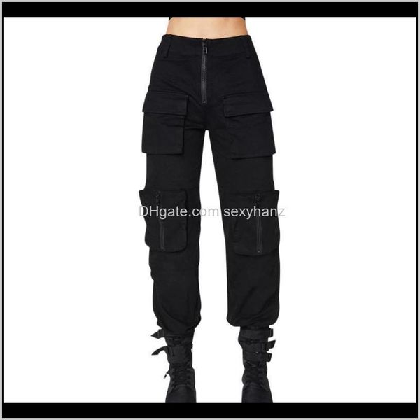 capris womens clothing apparel drop delivery 2021 women street casual harem with chain zipper loose black pants high waist cool long streetw, Black;white
capris womens clothing apparel drop delivery 2021 women street casual harem with chain zipper loose black pants high waist cool long streetw, Black;white