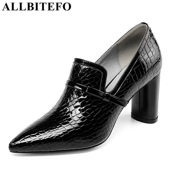 dress shoes allbitefo genuine leather snake skin thick heel women pumps fashion brand high heels office ladies party, Black
dress shoes allbitefo genuine leather snake skin thick heel women pumps fashion brand high heels office ladies party, Black