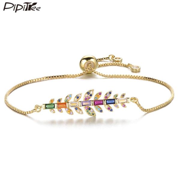 charm bracelets pipitree elegant cz zircon leaves branch bracelet for women tree christmas wedding jewelry gift adjustable chain, Golden;silver
charm bracelets pipitree elegant cz zircon leaves branch bracelet for women tree christmas wedding jewelry gift adjustable chain, Golden;silver