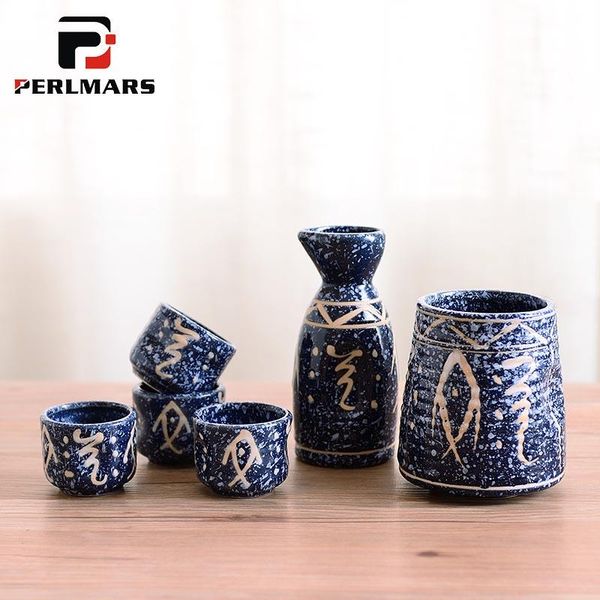 hip flasks 6pcs japanese style wine set 1 flask + 4 sake cup warm container portable ceramic bottle teacup pot
hip flasks 6pcs japanese style wine set 1 flask + 4 sake cup warm container portable ceramic bottle teacup pot