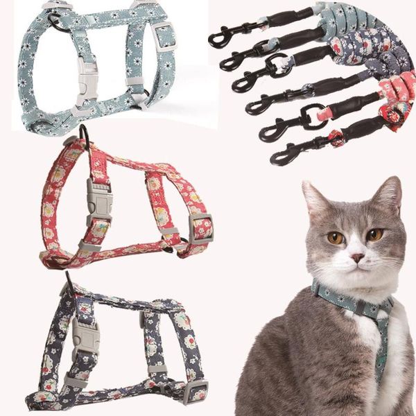cat collars & leads vest harness and leash set escape proof nylon floral walking for cats adjuctable japanese style pet chain
cat collars & leads vest harness and leash set escape proof nylon floral walking for cats adjuctable japanese style pet chain
