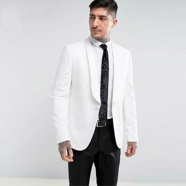 men's suits & blazers latest custom made white men for wedding groom tuxedos slim fit groomsmen suit 2 piece man blazer jacket pan, White;black
men's suits & blazers latest custom made white men for wedding groom tuxedos slim fit groomsmen suit 2 piece man blazer jacket pan, White;black