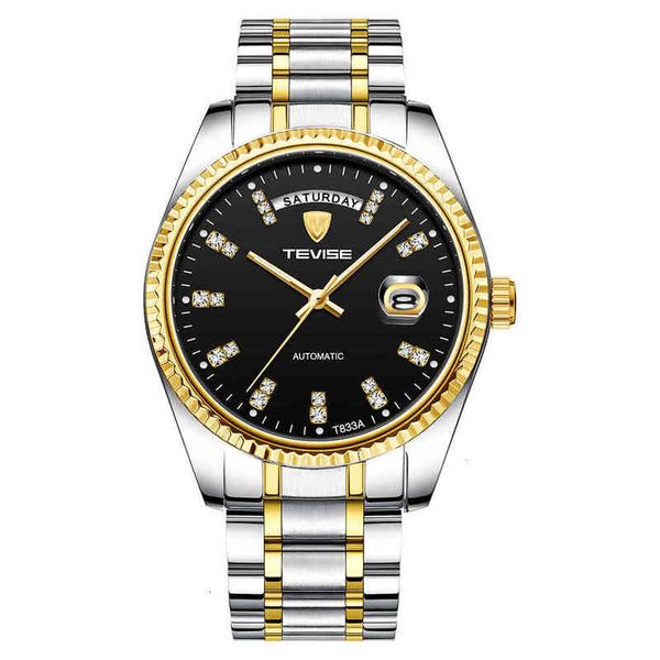 business automatische horloge heren tevise mechanische mannen lichtgevende handen mannelijke fashion casual datum klok, Slivery;brown
business automatische horloge heren tevise mechanische mannen lichtgevende handen mannelijke fashion casual datum klok, Slivery;brown