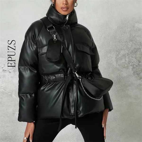 winter coat women padded pu coat fur leather parka jacket warm long sleeve outwear motorcycle black 211216
winter coat women padded pu coat fur leather parka jacket warm long sleeve outwear motorcycle black 211216