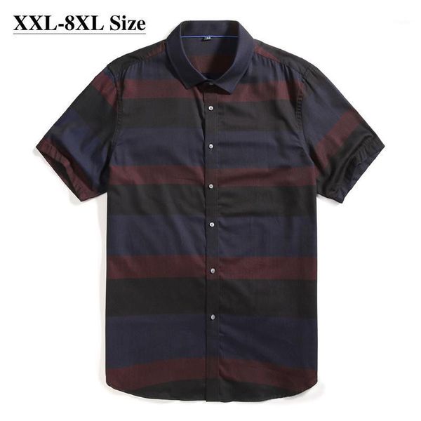 summer 100% cotton men's shirt 8xl 7xl 6xl plus size loose striped short sleeves daily casual high-quality oversize shirts, White;black
summer 100% cotton men's shirt 8xl 7xl 6xl plus size loose striped short sleeves daily casual high-quality oversize shirts, White;black