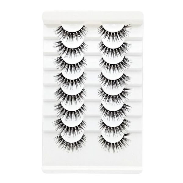 false eyelashes 8 pairs of eyelashes, natural soft, three-dimensional curling, long and thick, distinct layers
false eyelashes 8 pairs of eyelashes, natural soft, three-dimensional curling, long and thick, distinct layers