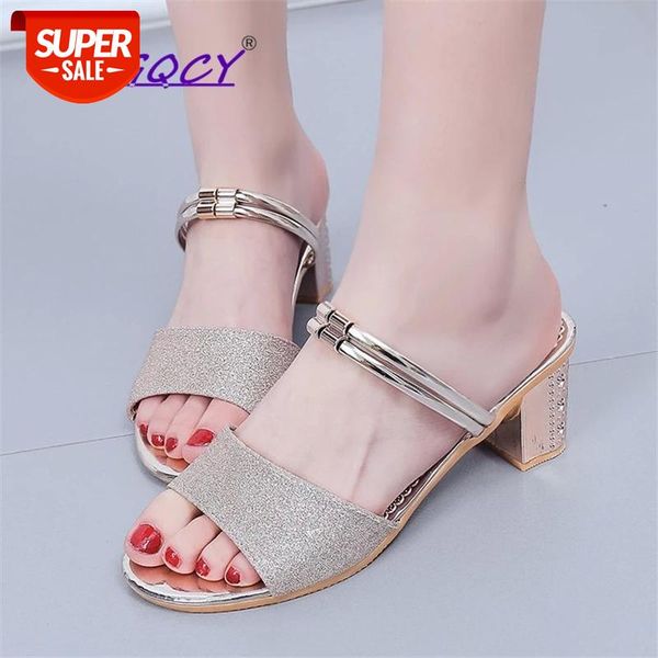 sequined cloth high heels sandals women 2019 summer shoes pumps square heel fashion open toe slip-on party female #og9d, Black
sequined cloth high heels sandals women 2019 summer shoes pumps square heel fashion open toe slip-on party female #og9d, Black