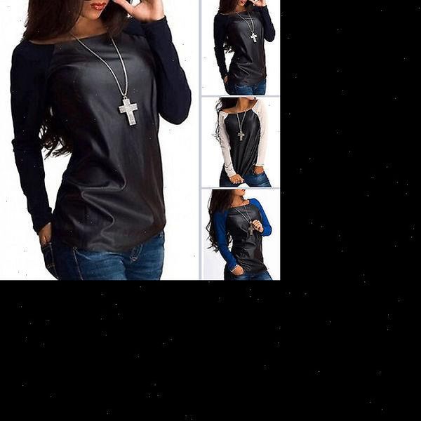 coat womens shirt scoop neck jumper long sleeve clothing women leather casual tee blouse shirts outwear, White
coat womens shirt scoop neck jumper long sleeve clothing women leather casual tee blouse shirts outwear, White