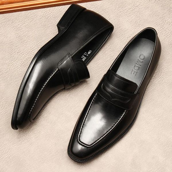 dress shoes classic mens penny loafers genuine leather black formal office party wedding casual for men
dress shoes classic mens penny loafers genuine leather black formal office party wedding casual for men