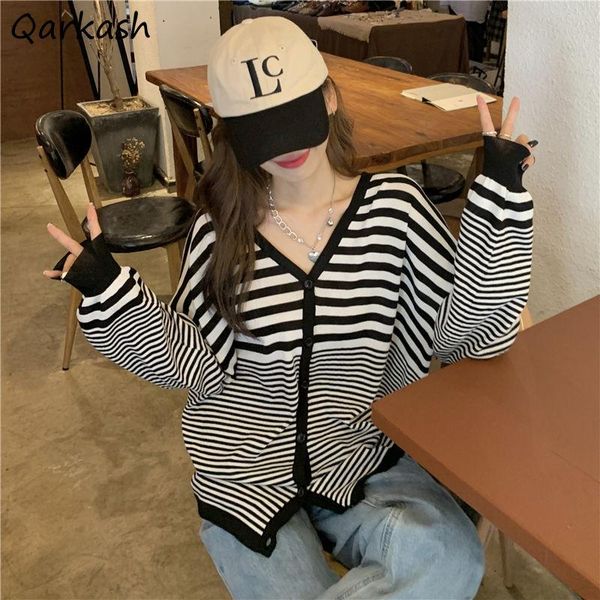 women's knits & tees sweater cardigan women autumn loose striped design students all-match korean style plus size l-4xl fashion soft si, White
women's knits & tees sweater cardigan women autumn loose striped design students all-match korean style plus size l-4xl fashion soft si, White