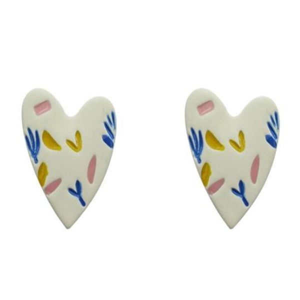 stud summer sweet cute doodle heart-shaped earrings trendy asymmetrical resin women's girly jewelry gifts, Golden;silver
stud summer sweet cute doodle heart-shaped earrings trendy asymmetrical resin women's girly jewelry gifts, Golden;silver