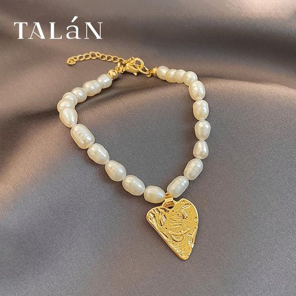 link, chain taran fresh freshwater pearl bracelet golden heart pendant for women graceful online influencer student girlfriends, Black
link, chain taran fresh freshwater pearl bracelet golden heart pendant for women graceful online influencer student girlfriends, Black