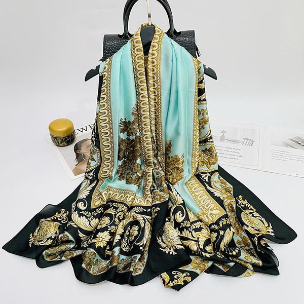 scarves 2021 imitation silk shawl noble luxurious printing fashionable versatile sun protection soft skin-friendly long thin scarf, Blue;gray
scarves 2021 imitation silk shawl noble luxurious printing fashionable versatile sun protection soft skin-friendly long thin scarf, Blue;gray
